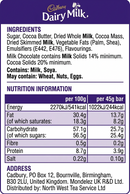 Cadbury Dairy Milk Pack 48 x 45g Bars {Full Case}