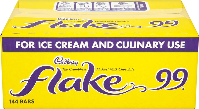Cadbury Flake 99 Multipack Box, 144 Individual Chocolate Bars 1.4kg