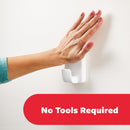 3M Command Utility Hook | X-Large for Heavyweight 6.8kg | 1 Hook in White and 3 Adhesive Strips