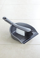 Addis Housewares Dustpan And Soft Brush Set, Metallic Silver