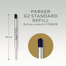 Parker Quink Ballpoint Pen Refill Medium Black Blister S0909550