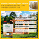 Everbuild Wood Preserver | Interior And Exterior Use| Low Odour | Quick Drying | Long Lasting Protection | Clear | 5 L