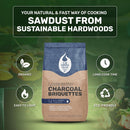 Long Burn Charcoal Briquettes 4Kg