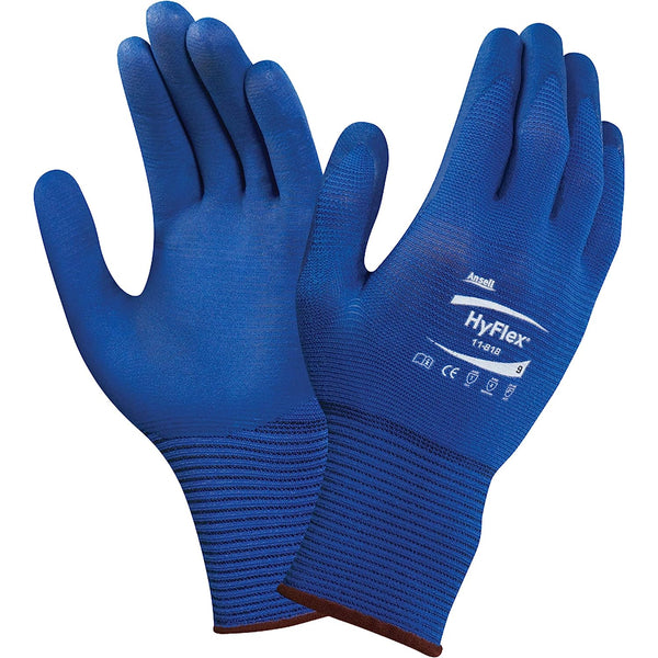 Ansell HyFlex 11-818 Professional Work Gloves (S-XXL-All Sizes}