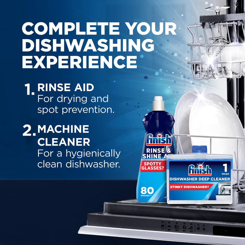 Finish Dishwasher Rinse & Shine Aid Original 800ml For Drier Glasses & Spot Prevention