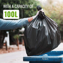 Ecobag Extra Strong Heavy Duty Refuse Sacks | 100L Capacity | 10 Pack Roll