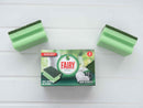 Addis Fairy Originals Non Scratch General Dual Sponge Scourer With Crystals, Pack Of 2, Green