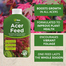 Vitax Liquid Acer Tree Feed | Promotes Healthy Leaf & Root Growth | 1 Litre Concentrated