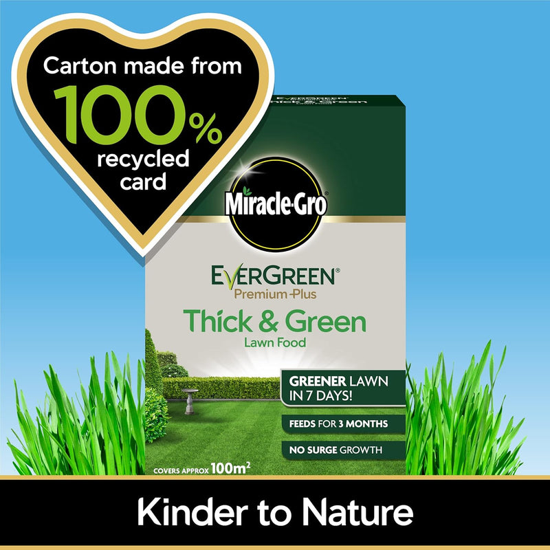 Miracle-Gro EverGreen Premium Plus Thick & Green Lawn Food - 100 m2