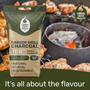 The Green Olive Firewood Garden Grill BBQ Charcoal | Cooking on Charcoal Barbecues |  3kg Bag