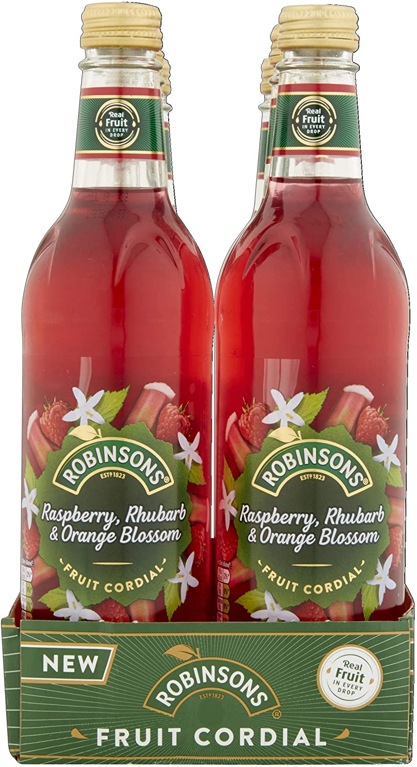 Robinsons Raspberry, Rhubarb & Orange Blossom 500ml (Glass) - UK ...