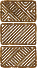 JVL Boston Scraper Door Mat, 39 x 59 cm