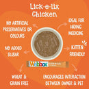 Webbox Lick-e-Lix Chicken 5 x 15g Sachets {10 Boxes}
