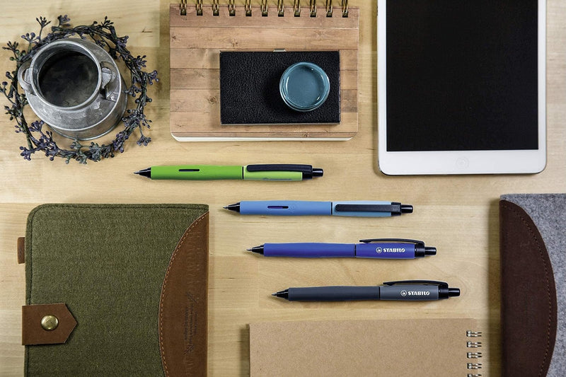 Retractable Rollerball Pen - STABILO PALETTE - Pack of 10 - Blue 268/41-01