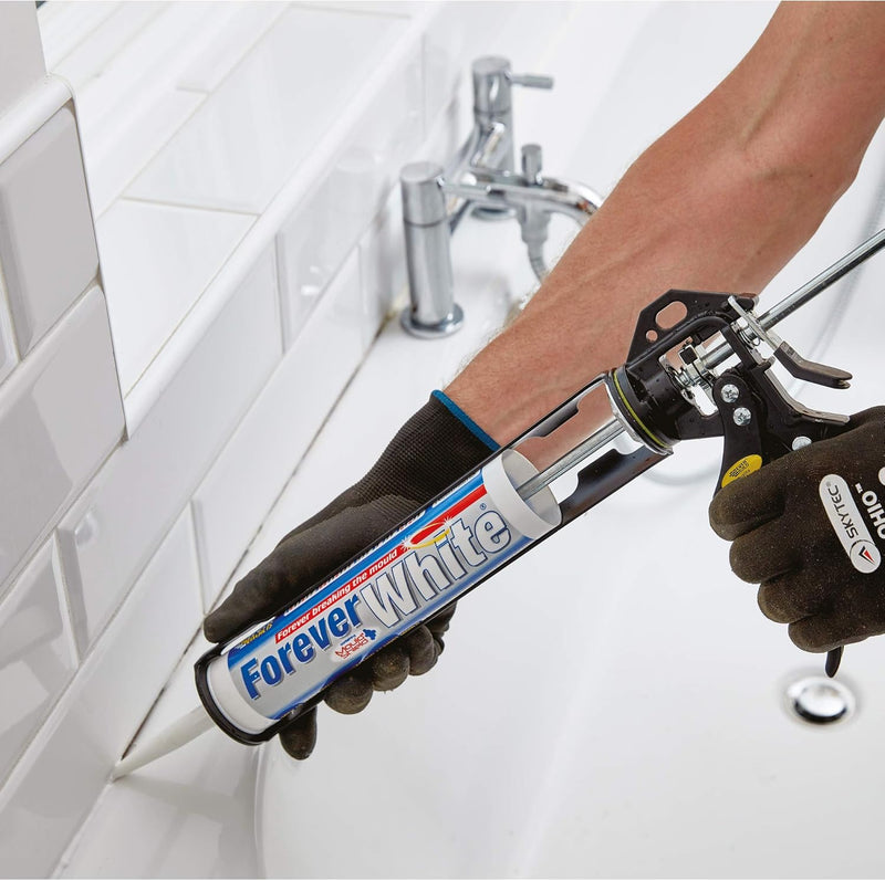 Everbuild Forever Clear Anti-Mould Silicone Sealant Clear – 295Ml