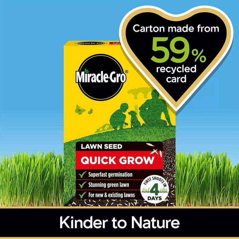 Miracle-Gro Quick Gro Lawn Seed 16m2 | Rapid Growth Grass Seed