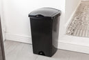 Addis 50ltr Lift Up Flat top Kitchen Waste Trash Complete Bin, All Black