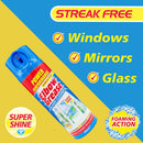 Elbow Grease Glass Cleaner Aerosol | Super Shine, Foaming Action | Cleans Windows, Mirrors, Glass |Streak Free | 1 x 400ml