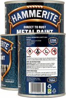 Hammerite  Direct To Rust Metal Paint | Hammered Dark Green Finish 250ml
