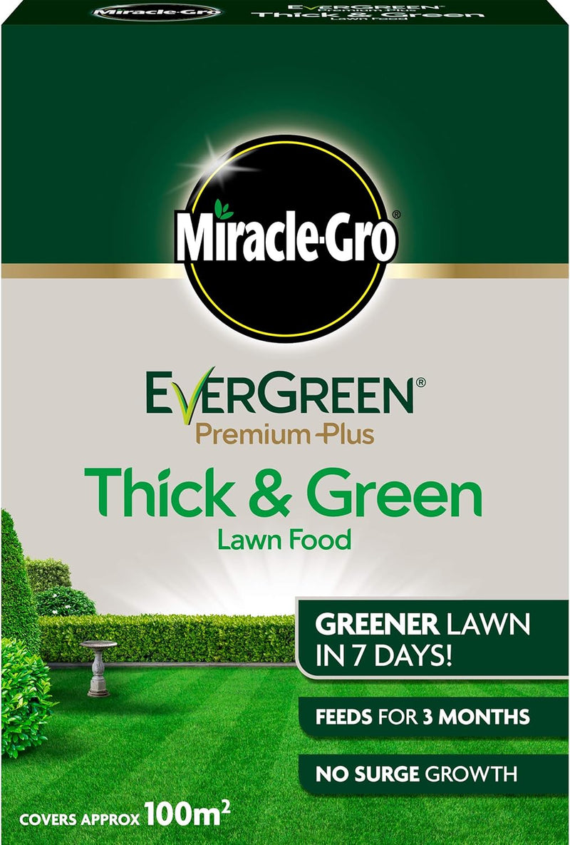 Miracle-Gro EverGreen Premium Plus Thick & Green Lawn Food - 100 m2