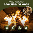 Green Olive Firewood Olive Hardwood Logs | 7.5kg Net | 20 Litre Pack