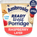 Ambrosia Ready-to-Eat Raspberry Layered Porridge Pots | 6 x 210g Pots