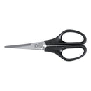 5 Star Office Scissors 140mm Stainless Steel Blades ABS Handles Black