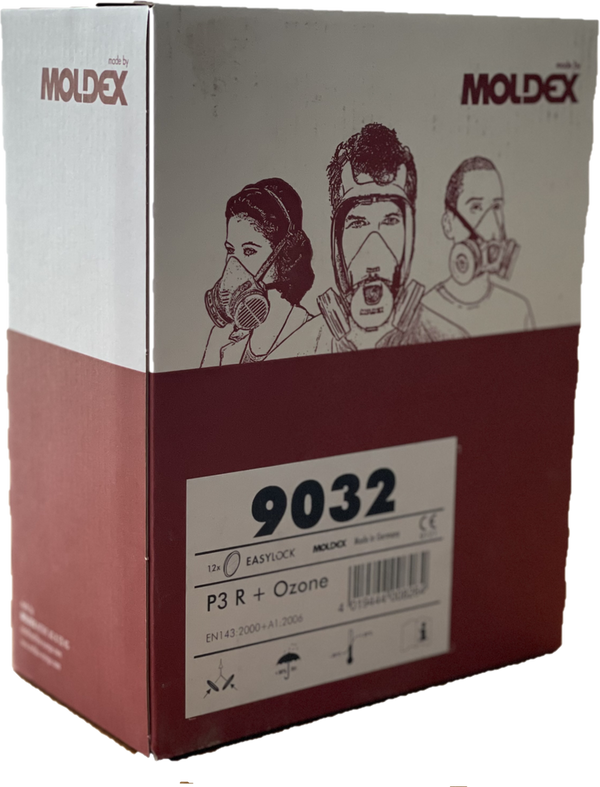Moldex 9032 Ozone Filters Plus P3 Particulate Filters x 2 (Pair)