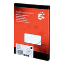 5 Star Multipurpose Labels Laser Copier Inkjet 105x42mm White (Pack of 1400) 903857