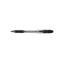 5 Star Rubber Grip Ball Pen Medium 1mm Tip 0.5mm Line Black (Pack of 12) 908323