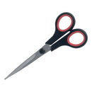 5 Star Premium Scissors 155mm Stainless Steel Blades Black/Red 909280