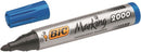 Bic 2000 Permanent Marker Bullet Tip Blue (Pack of 12) 8209143