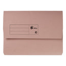 5 Star Recycled Half Flap Document Wallet A4 285gsm Capacity 32mm Buff (Pack of 50) 913845
