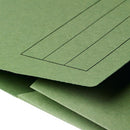 5 Star Recycled Half Flap Document Wallet A4 285gsm Capacity 32mm Green (Pack of 50) 913888