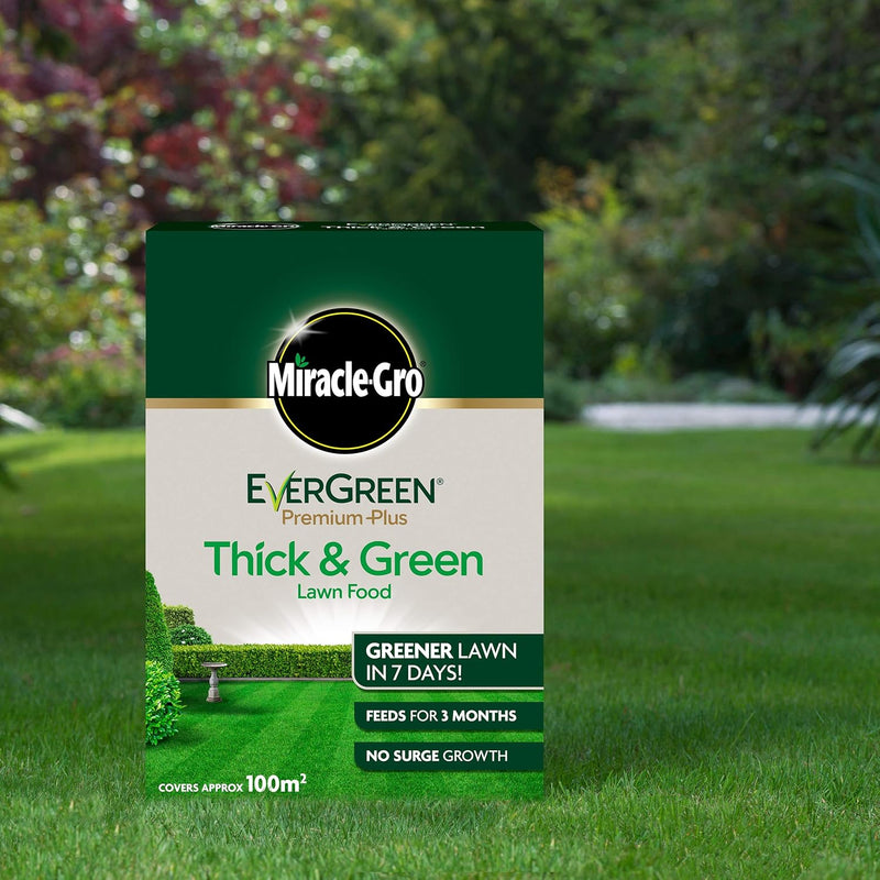 Miracle-Gro EverGreen Premium Plus Thick & Green Lawn Food - 100 m2