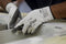 Ansell Hyflex 11-724 White/Grey Gloves (Pair)