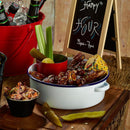 Falcon Enamel Round Roaster Oven Roasting Baking Casserole Dish White 20cm Tin Tray Hot Pan