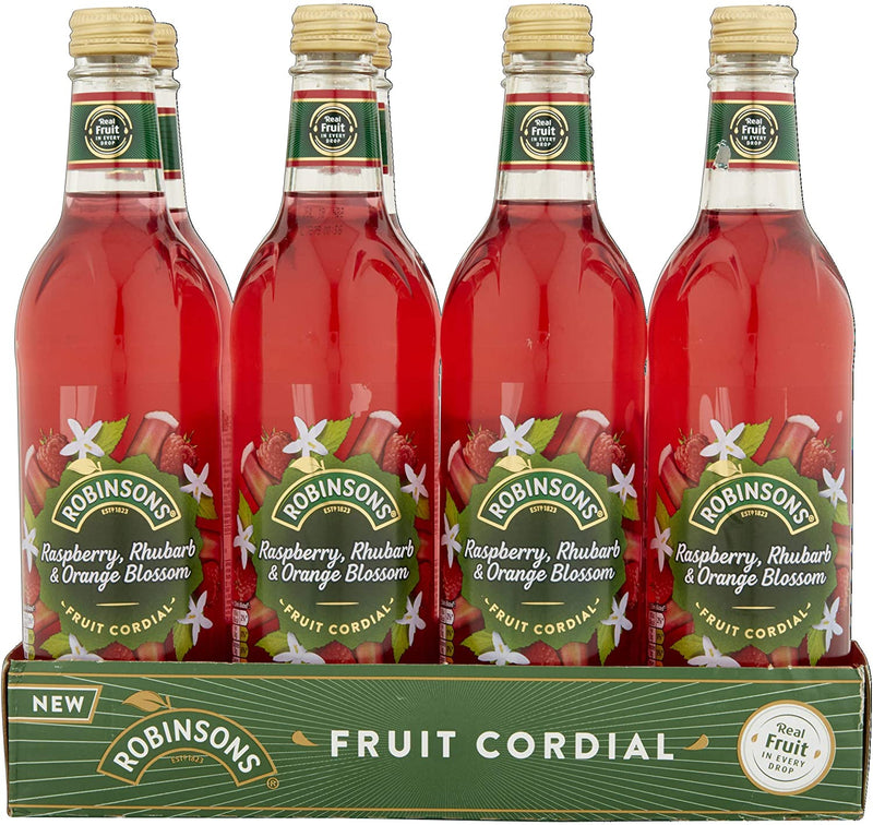 Rominsnos Raspberry Robinsons Raspberry, Rhubarb & Orange Blossom 500ml (Glass) - UK ...