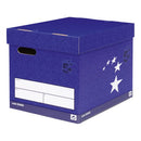 5 Star Elite Superstrong Archive Storage Box with Lid 313x415x326mm Blue (Pack of 10) 924650
