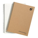 5 Star Wirebound Notebook Ruled 80gsm Recycled 160 Page A4 Buff (Pack of 5) 930279