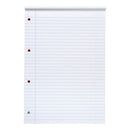 5 Star Headbound Refill Pad Ruled Margin 4 Hole 70gsm 160 Page A4 Red/White (Pack of 10) 930310