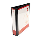 5 Star 4D-Ring Presentation Ring Binder A4 Polypropylene 38mm Black (Pack of 10) 933038