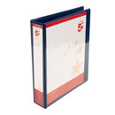 5 Star 4D-Ring Presentation Ring Binder A4 Polypropylene 38mm Blue (Pack of 10) 933058