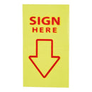 5 Star Sign Here Index Flags Tab with Red Arrow 46x25mm (Pack of 500) 935436