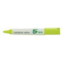 5 Star Highlighter Chisel Tip 1-5mm Line Yellow (Pack of 10) 938041