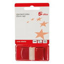 5 Star Standard Index Flags 25x45mm 50 Flags per Pad Red 938203