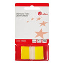 5 Star Standard Index Flags 25x45mm 50 Flags per Pad Yellow 938209