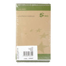 5 Star Spiral Shorthand Notebook Ruled 70gsm 160 Page 127x200mm Green/Buff (Pack of 10) 938287