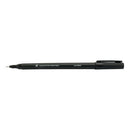 5 Star Permanent Marker Fine Tip 0.5mm Line Black (Pack of 10) 939949