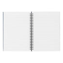 5 Star Wirebound Hardback Notebook Ruled A5 140 Page Indigo (Pack of 5) 943458
